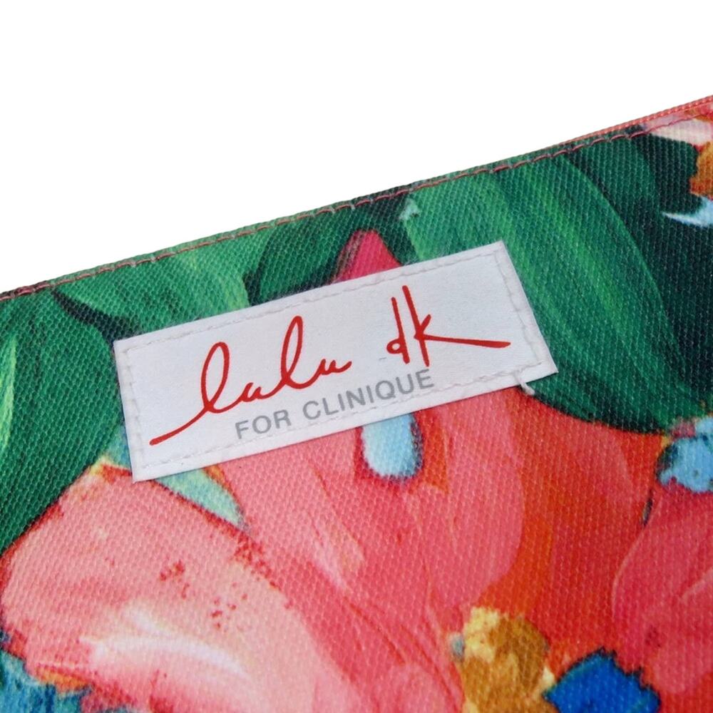 Clinique Floral Cosmetic Bag Makeup Bag - Picture 6 of 10
